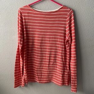 Banana Republic | Women’s Red Long sleeve stripped top Size M